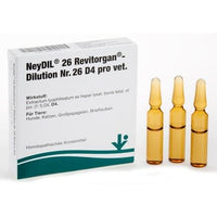 Liver problems, NEYDIL No.26 Revitorgan Dil.D 4 per ampoules vet. UK