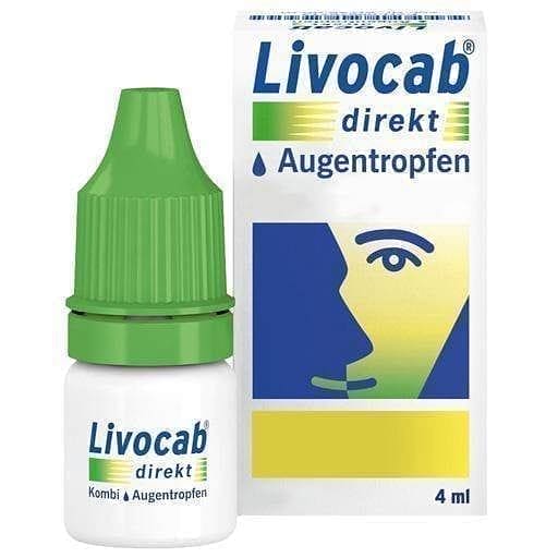 LIVOCAB direct eye drops 4 ml UK