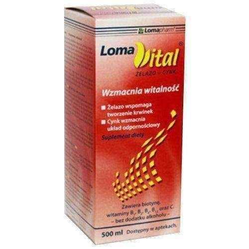 LOMA VITAL Iron-Zinc Liquid 500ml UK