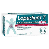 LOPEDIUM T, acute diarrhea, loperamide hydrochloride UK