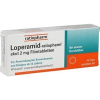 LOPERAMIDE ratiopharm acute 2 mg against diarrhea UK