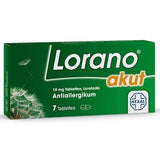 LORANO, loratadine, hay fever, house dusting, allergy to animal hair UK