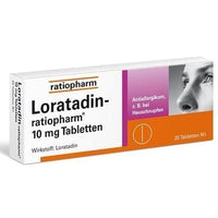 LORATADIN ratiopharm 10 mg allergic rhinitis (hay fever) UK