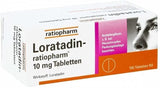 LORATADIN ratiopharm 10 mg allergic rhinitis (hay fever) UK