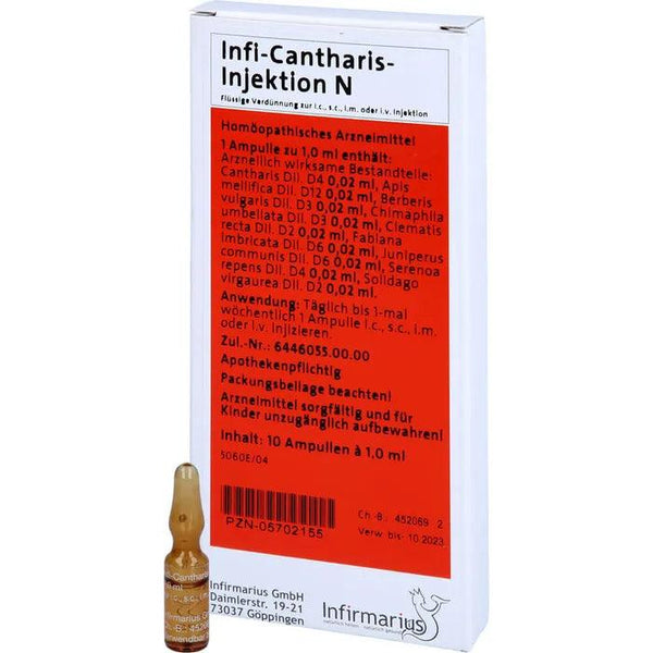 Lower urinary tract disease, INFI CANTHARIS injection N UK