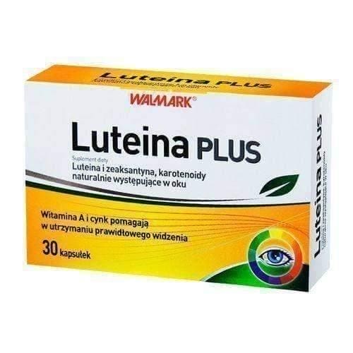 LUTEINA PLUS x 30 capsules, lutein for eyes, lutein and zeaxanthin UK