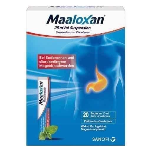 MAALOXAN 25 mVal suspension Sanofi 20X10 ml UK