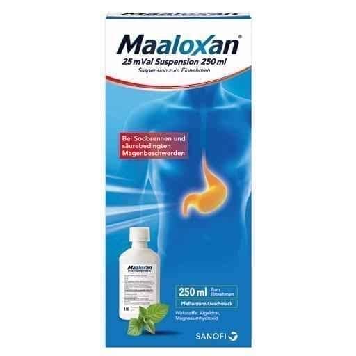 MAALOXAN 25 mVal suspension Sanofi 250 ml UK