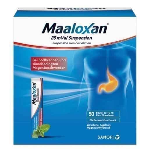 MAALOXAN 25 mVal suspension Sanofi 50X10 ml UK