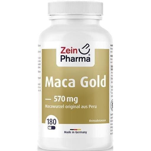 MACA GOLD vegetarian capsules plus zinc + vitamin C. 180 pcs UK