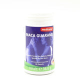 MACA GUARANA capsules, maca, guarana powder, Lepidium meyenii UK