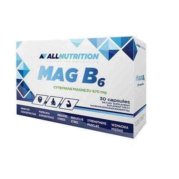 Mag B6 ALLNUTRITION x 30 capsules UK