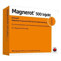 MAGNEROT 500 Magnesium deficiency ampoules UK