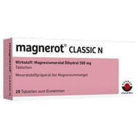 MAGNEROT CLASSIC N tablets 20 pc Magnesium orotate dihydrate UK