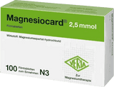 MAGNESIOCARD 2.5 mmol, Magnesium aspartate hydrochloride tablets UK