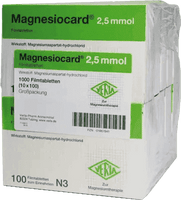 MAGNESIOCARD 2.5 mmol, Magnesium aspartate hydrochloride tablets UK