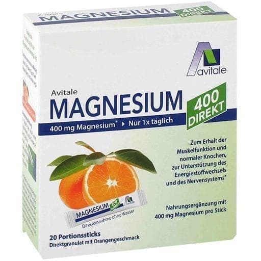 MAGNESIUM 400 mg direct orange portion sticks UK
