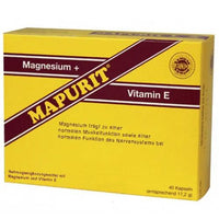 Magnesium and vitamin E, MAPURITE capsules UK