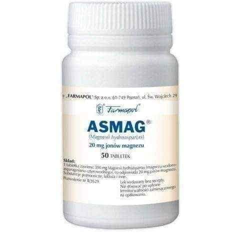 Magnesium ASMAG x 50 tablets UK