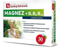 Magnesium + B1 B6 B12 x 30 tablets UK