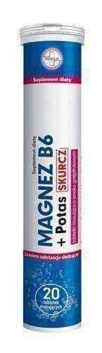 Magnesium B6 + Potassium Skurcz x 20 effervescent tablets UK