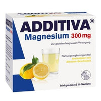 Magnesium carbonate, acidifier citric acid, ADDITIVA Magnesium 300 mg N sachets UK