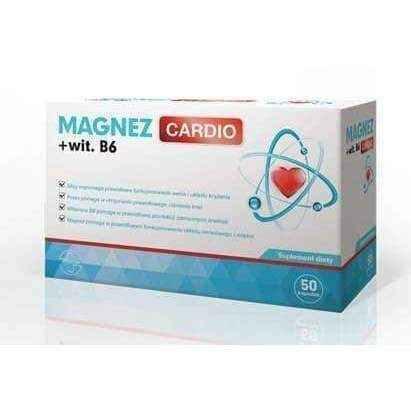 Magnesium CARDIO + vitamin B6 x 50 capsules UK