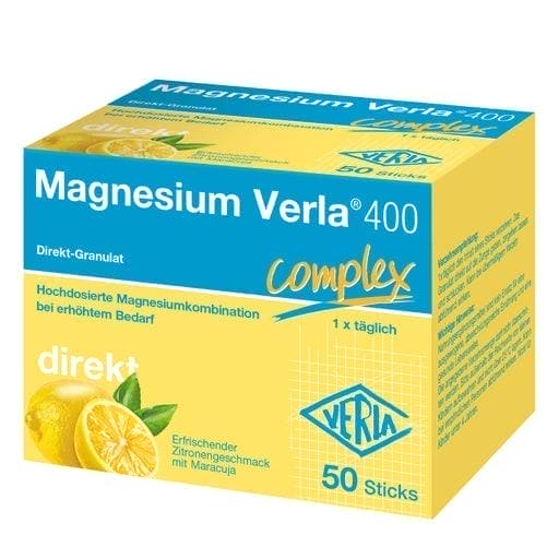 Magnesium citrate, magnesium oxide, MAGNESIUM VERLA 400 Lemon Direct Granules UK