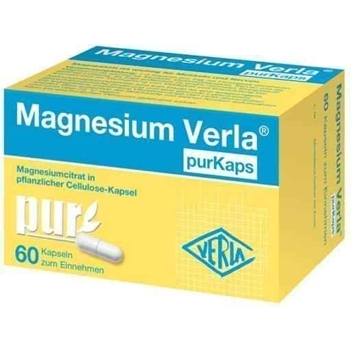 MAGNESIUM VERLA purKaps vegan capsules to take 60 pcs UK