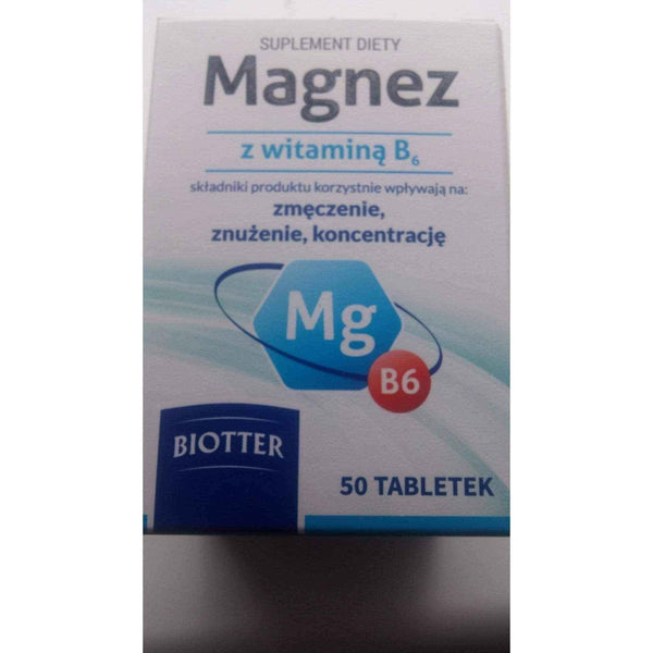 Magnesium vitamin B6 x 50 tablets UK