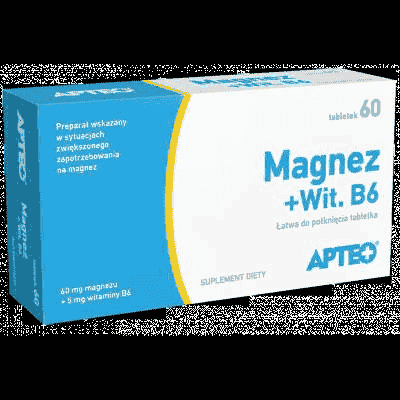 Magnesium + Wit. B6 APTEO x 60 tablets UK