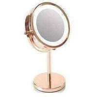 Makeup mirror | RIO Magnifying Mirror Rose Gold LED mirror x 1 piece UK