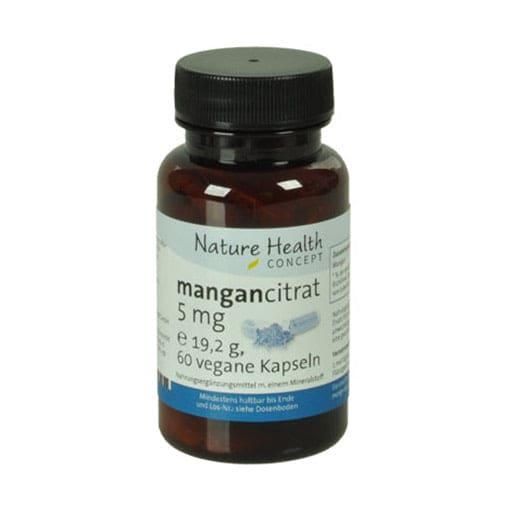 Manganese CITRATE 5 mg NHC capsules UK