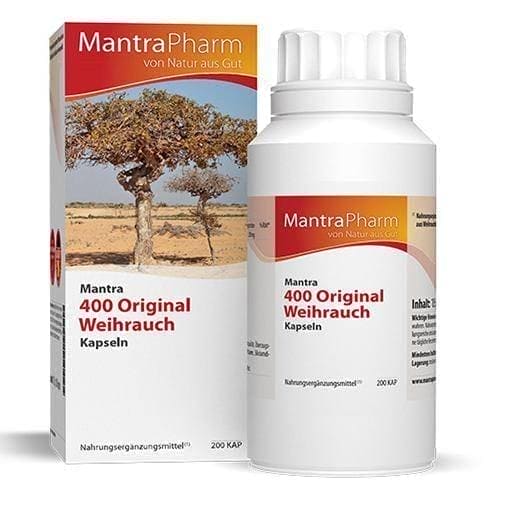 MANTRA 400 original frankincense supplement capsules 200 pc UK