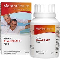 MANTRA Eisenkraft plus capsules 60 pcs heart energy, mate, horsetail, centaury, nettle UK
