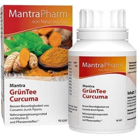 MANTRA green tea turmeric curcuma capsules vitamin D 90 pcs UK