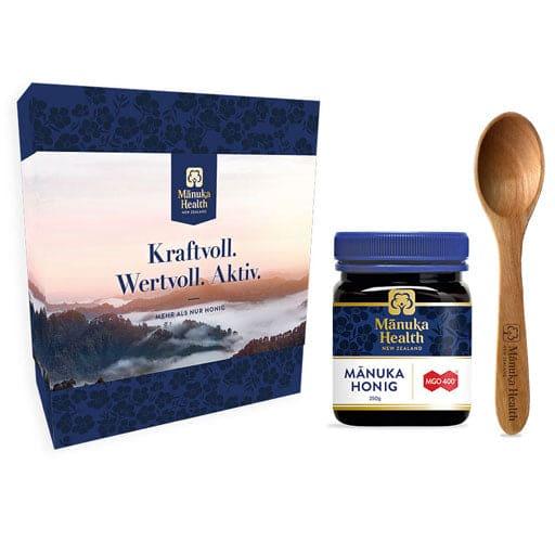 MANUKA HEALTH MGO 400+ Manuka honey+eL gift set UK