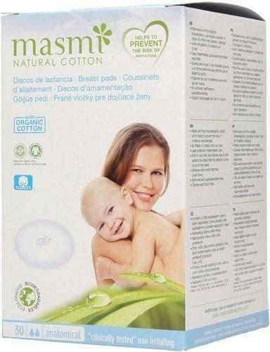 Masmi Breast pads 100% organic cotton x 30 pieces UK