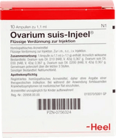 Mastodynia, osteomalacia, nymphomania, neurosis, depression, OVARIUM SUIS Injeel ampoules UK