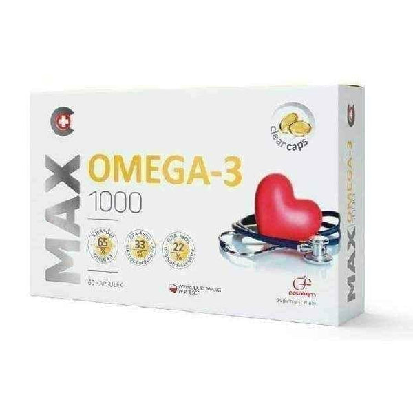 Max Omega 3 1000 x 60 capsules, fish oil UK