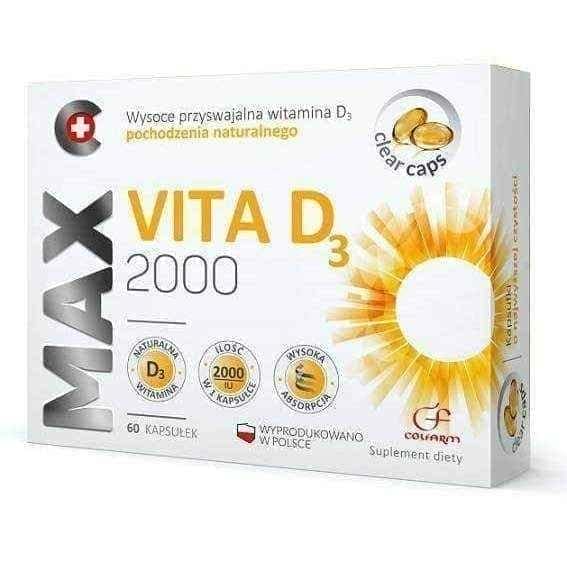 Max Vita D3 2000 x 60 capsules UK