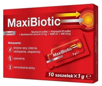 MaxiBiotic ointment, small wounds, ulcers and skin burns UK