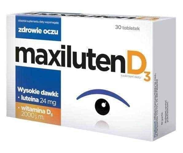 Maxiluten D3, lutein and vitamin D UK