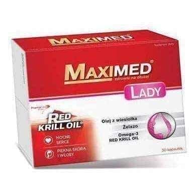 Maximed Lady x 30 capsules, women supplement, multivitamin for women UK