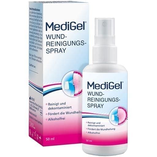 MEDIGEL wound cleansing with spray cleanser 50 ml UK