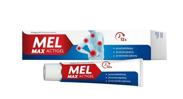 Mel Max Actigel, diclofenac sodium, analgesic, anti inflammatory gel UK