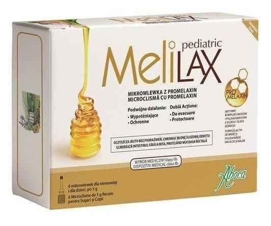 Melilax Pediatric rectal ingot x 6 pieces UK