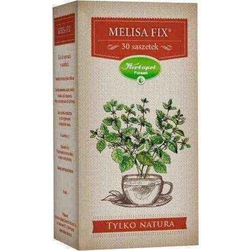 Melissa leaves, melissae folium, Melisa fix Nature only x 30 sachets UK