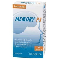 MEMORY PS capsules Grandel 30 pc, mental fitness, concentration and thinking skills UK