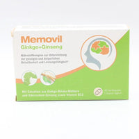 MEMOVIL, Ginkgo Leaf, Siberian Ginseng, Grape Seed Extract UK